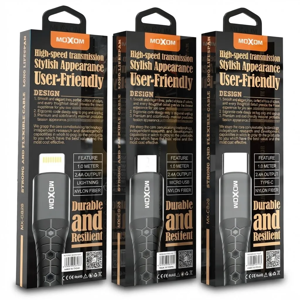 Moxom MX-CB28 Fast Data & Charging Cable 2.4A
