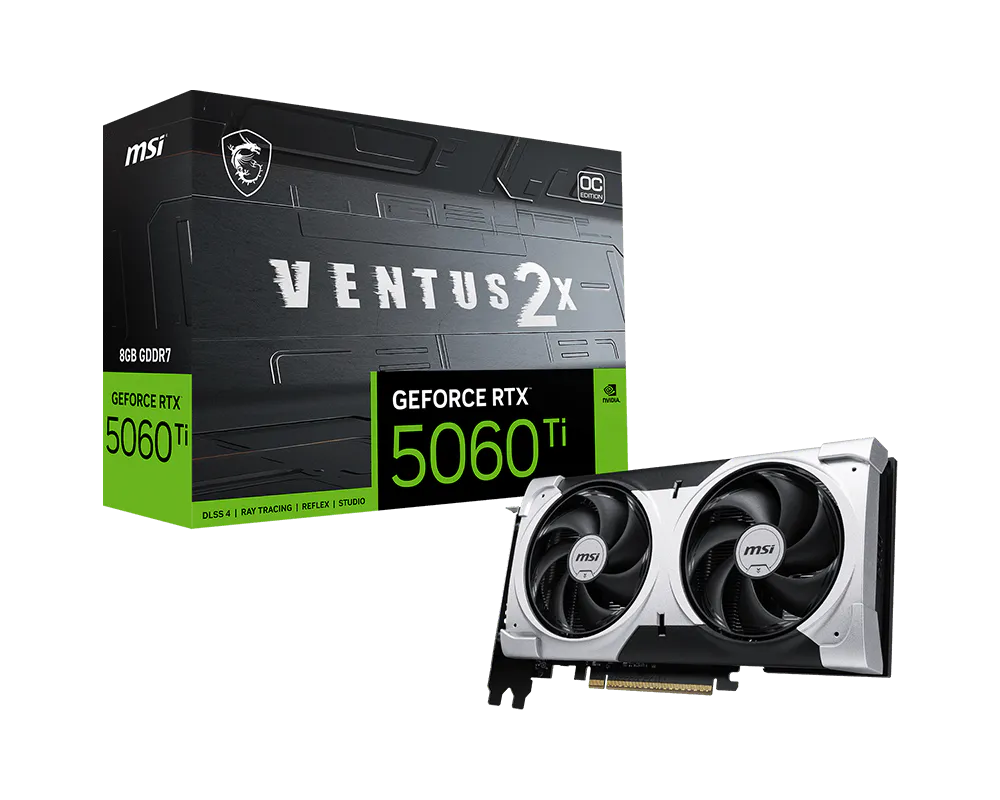 MSI GeForce RTX 5060 Ti VENTUS 2X OC PLUS - 8GB