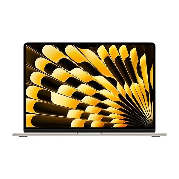 MacBook Air Apple M4 chip  15 INCH 10 core CPU and 10 core GPU 24GB 512GB SSD  مستعمل MC6L4AB/A