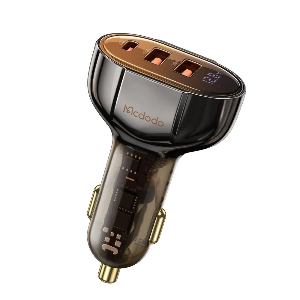 Mcdodo CC-2300 Car Charger 2xUSB-A + USB-C with display 100W