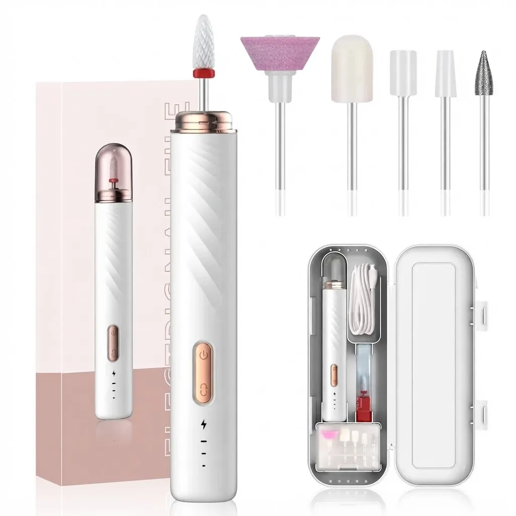 Electrical Professional Nail File Kit F318 Manicure Pedicure Polishing Shape Tools Portable Electric Nail Drill 15000RPM For Home Use مبرد اضافر