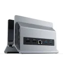 PULWTOP BD216C 11 in 1 Vertical Laptop Dock Stand for Type-C Laptops (11-in-1, Dual HDMI, Ethernet, PD3.0 ）