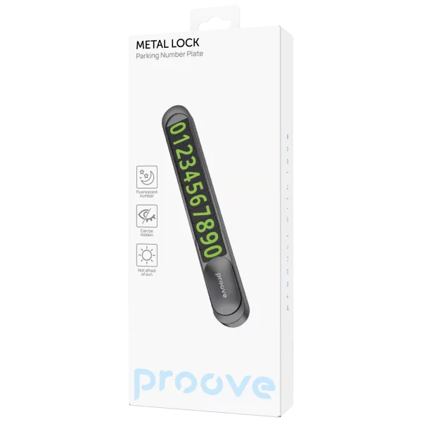 Parking Card Proove Parking Number Plate Metal