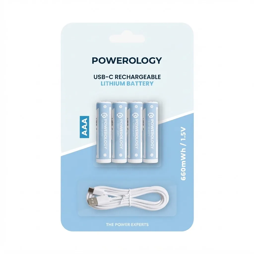 Powerology Rechargeable AAA Battery