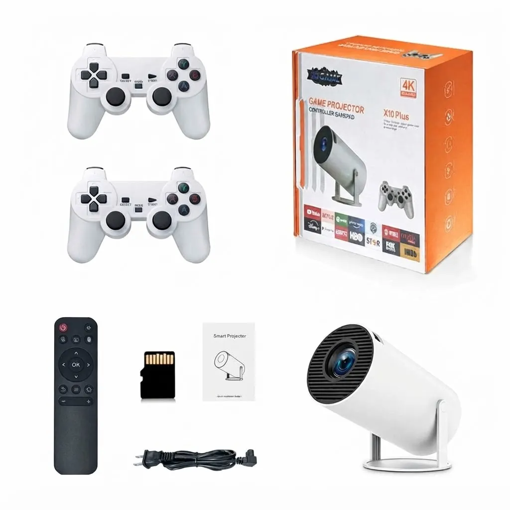Projector +Game 3DGAME X10PLUS CONTROLLER GAME PAD (data show) (داتا شو)