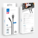 ROCK R2 Metal Braided Charge,Sync Round Cable 100cm