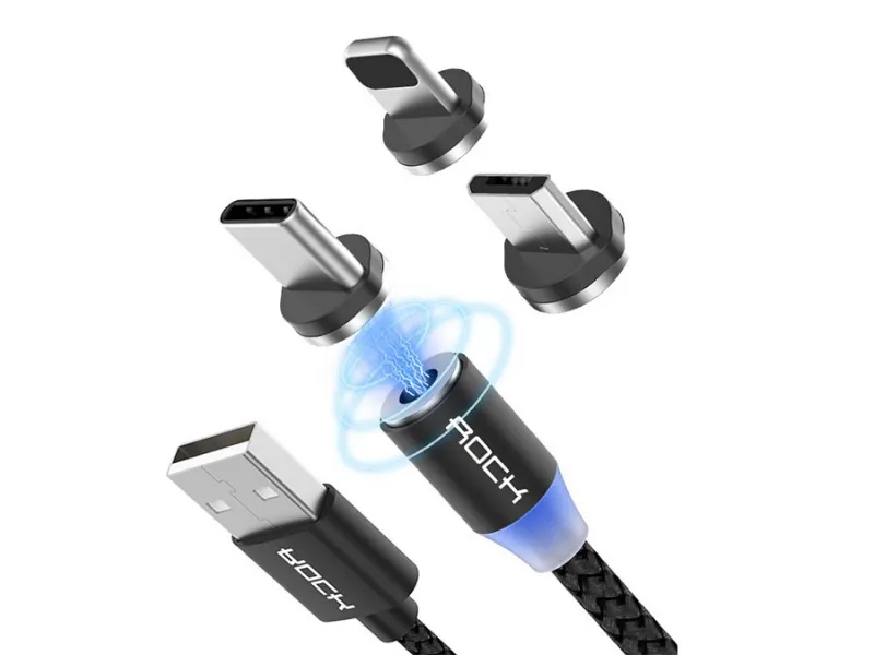 [NQ2082] Rock Space G10 3-in-1 Magnetic Charging Cable