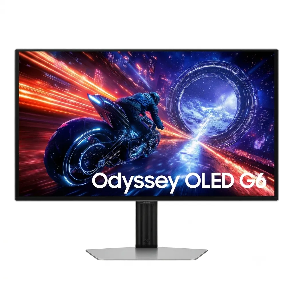 SAMSUNG Odyssey OLED G6 LS27FG602SMXUE Gaming Monitor- 27" (G60SF) QHD 500Hz 1MS G-Sync
