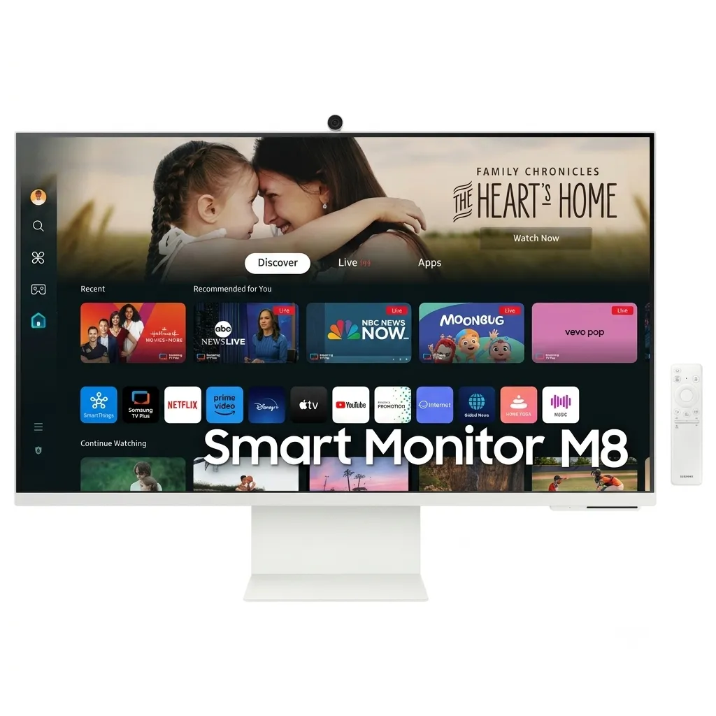 Samsung M8 LS32DM801UMXUE Smart Monitor 32" Speaker 4K White (3,840 x 2,160)