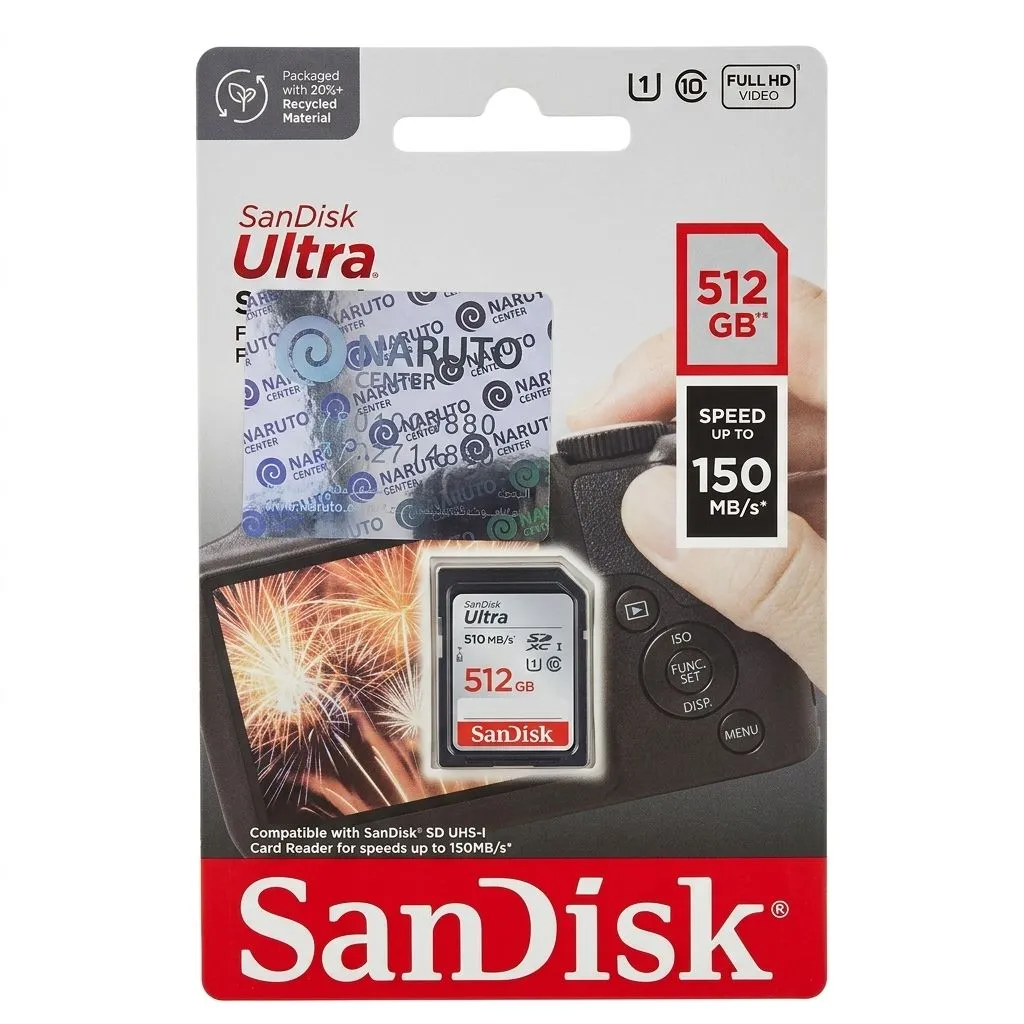 [NQ2302] Sandisk Ultra 512GB SD Memory cards for Camera / Trail Camera / Computers 150MB/s 4k