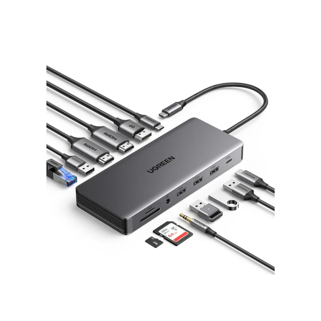 UGreen USB-C 13-In-1 Multifunction Adapter 2 HDMI 100W 4K 60HZ