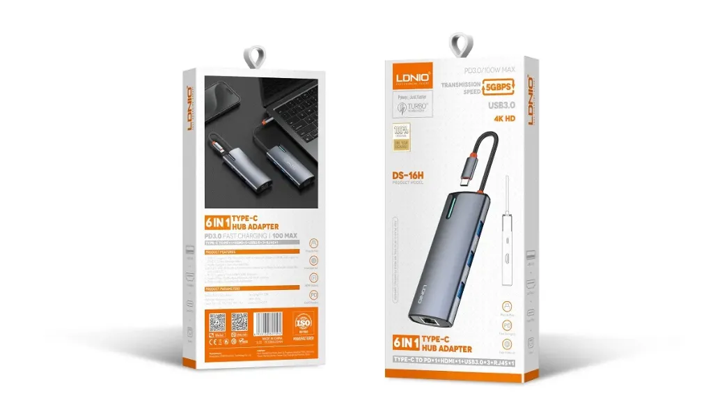 Usb C Dock Station 6IN1 DS-16U