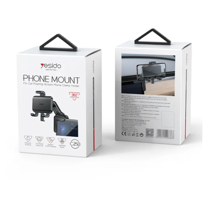 YESIDO C250 Floating Screen Clip-On Phone Holder