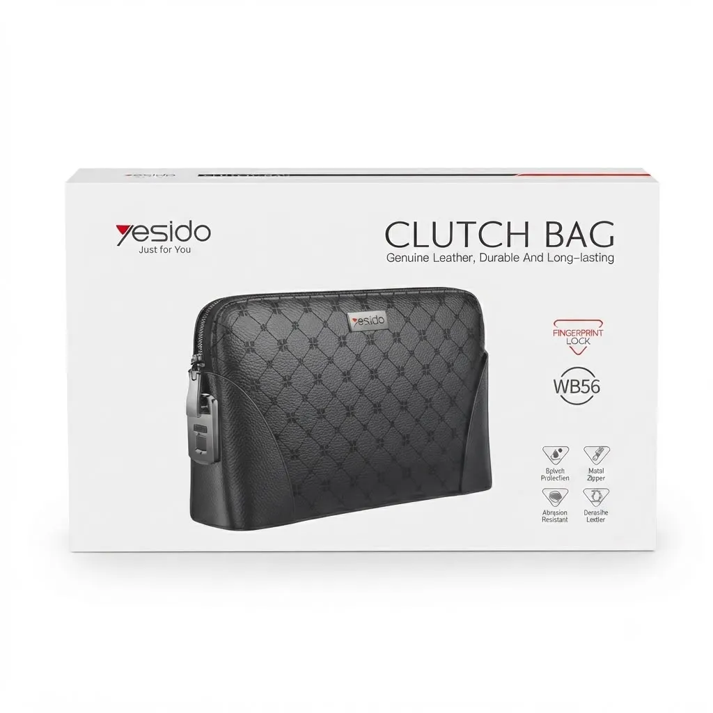 YESIDO HANDBAG WITH FINGERPRINT WB56 حقيبة بصمة