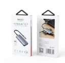 YESIDO USB-C HUB ADAPTER MULTI PROT HB15 6 IN 1