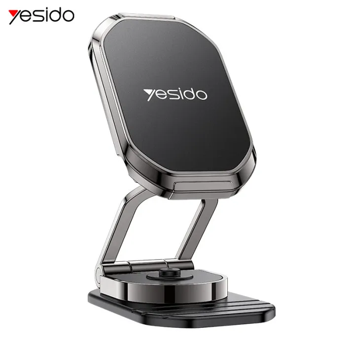 Yesido C222 360 Rotation Zinc Alloy 6*N42 Magnets Foldable Magnetic Car Phone Holder ستاند سيارة