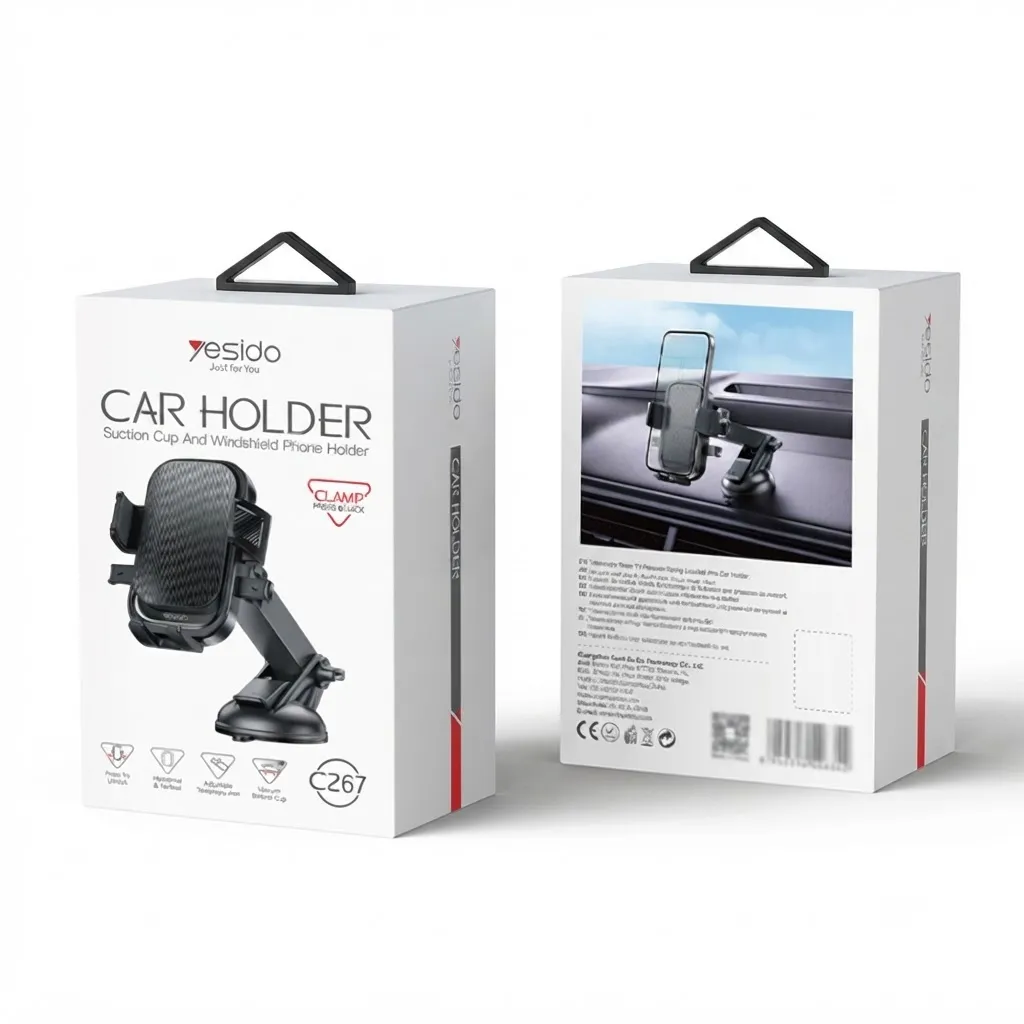 Yesido C267 360 Adjustable Silicone Non-slip Stretchable Suction Cup Press Phone Holder