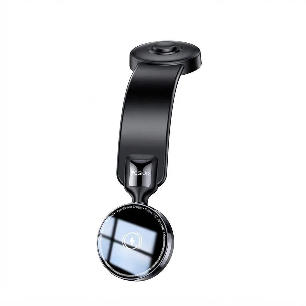Yesido C316 360 Adjustment Flexible Memory Alloy 15W Max Wireless Fast Charging Magnetic Car Phone Holder
