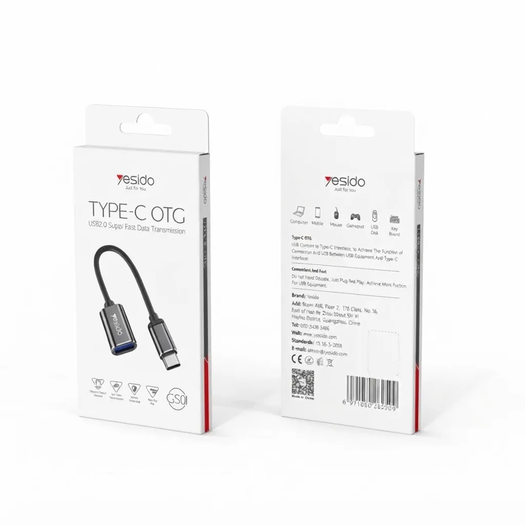 Yesido GS01 USB-C To USB-A 3.0 OTG Adapter (15CM)