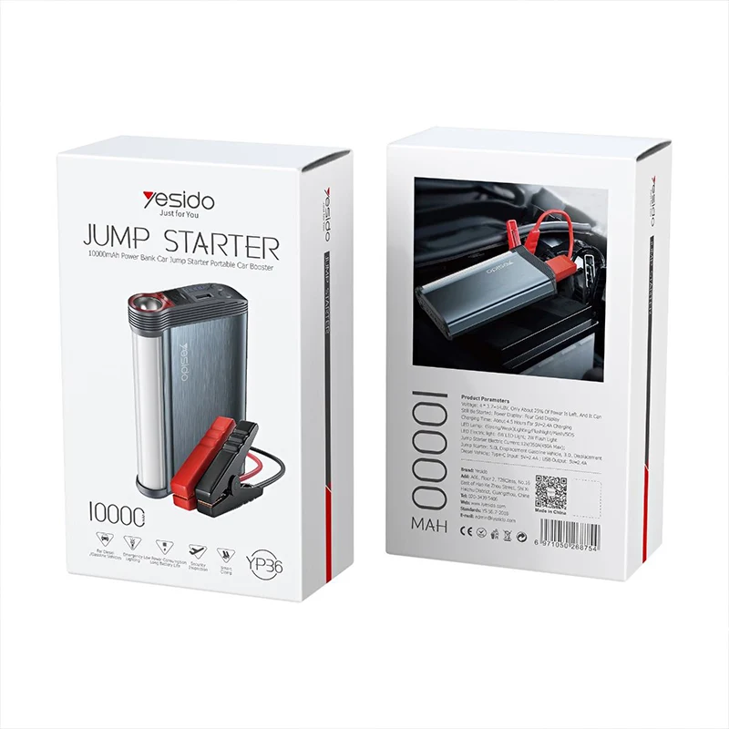 Yesido YP36 Jump Starter 10000mAH Power Bank Car Jump Starter