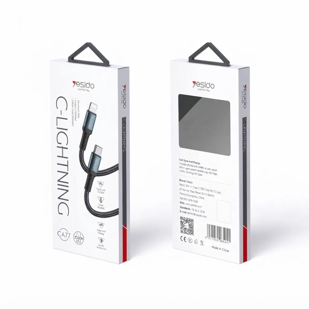 Yesido CA77 Type-C to Lightning Fast Charging & Data Cable 2 Meters