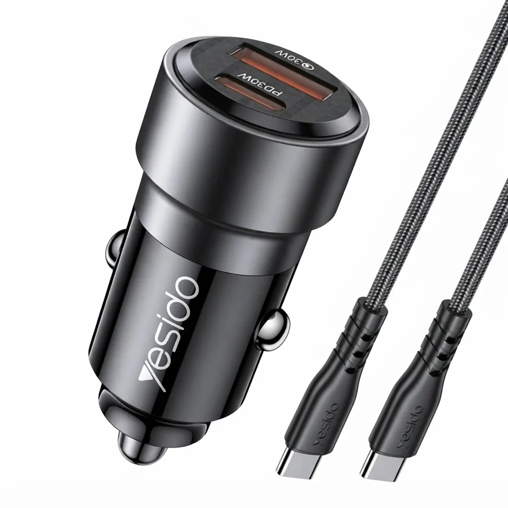 Yesido Y54 60W Super Fast Car Charger and Type-C