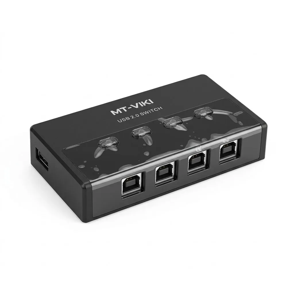 MT-VIKI MT-SW241 USB 2.0 Sharing Switch, 4 Port HUB KVM Swtiaches For PC Scanner Printer