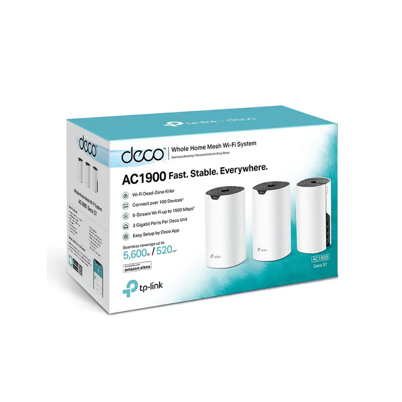 tp-link Deco S7 AC1900 3PCS Whole Home Mesh Wi-Fi System