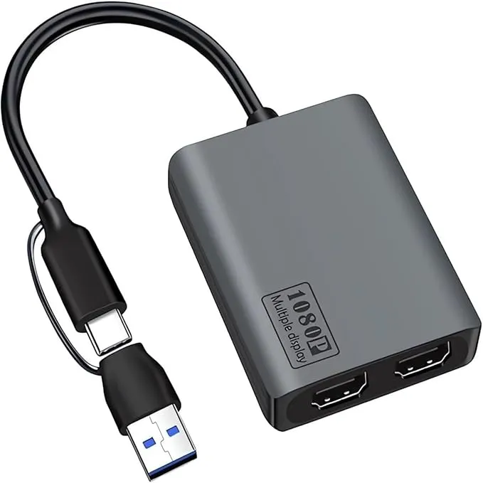 USB 3.0 to Dual HDMI Adapter Extend Display