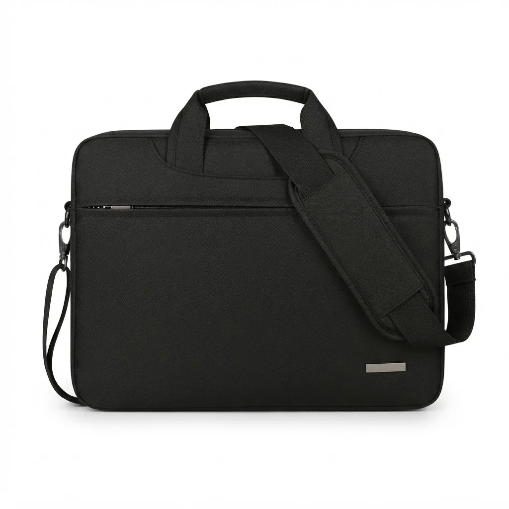 DSMREN Nylon Laptop Handbag 15.6 inch (Black)
