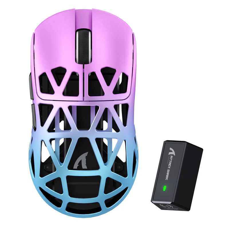 ATTACK SHARK R2 Magnesium Alloy PAW3950 Gaming Mouse 8K Bluetooth