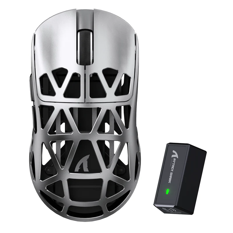 ATTACK SHARK R2 Magnesium Alloy PAW3950 Gaming Mouse 8K Bluetooth
