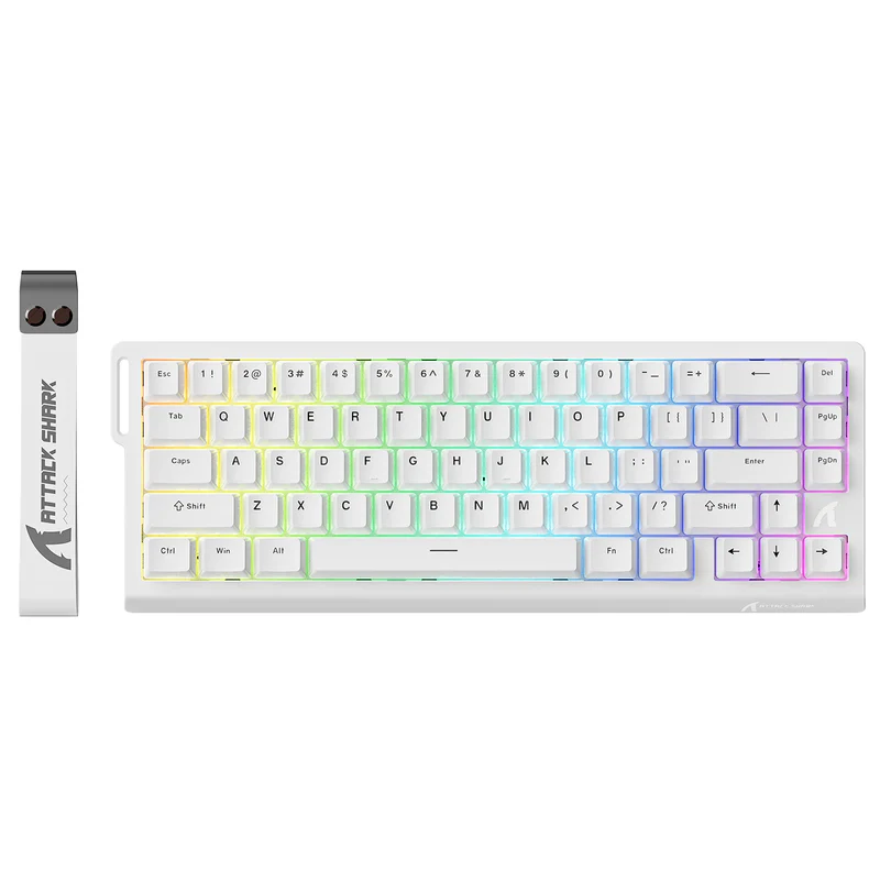 ATTACK SHARK X68 Wired Magnetic Keyboard (white)