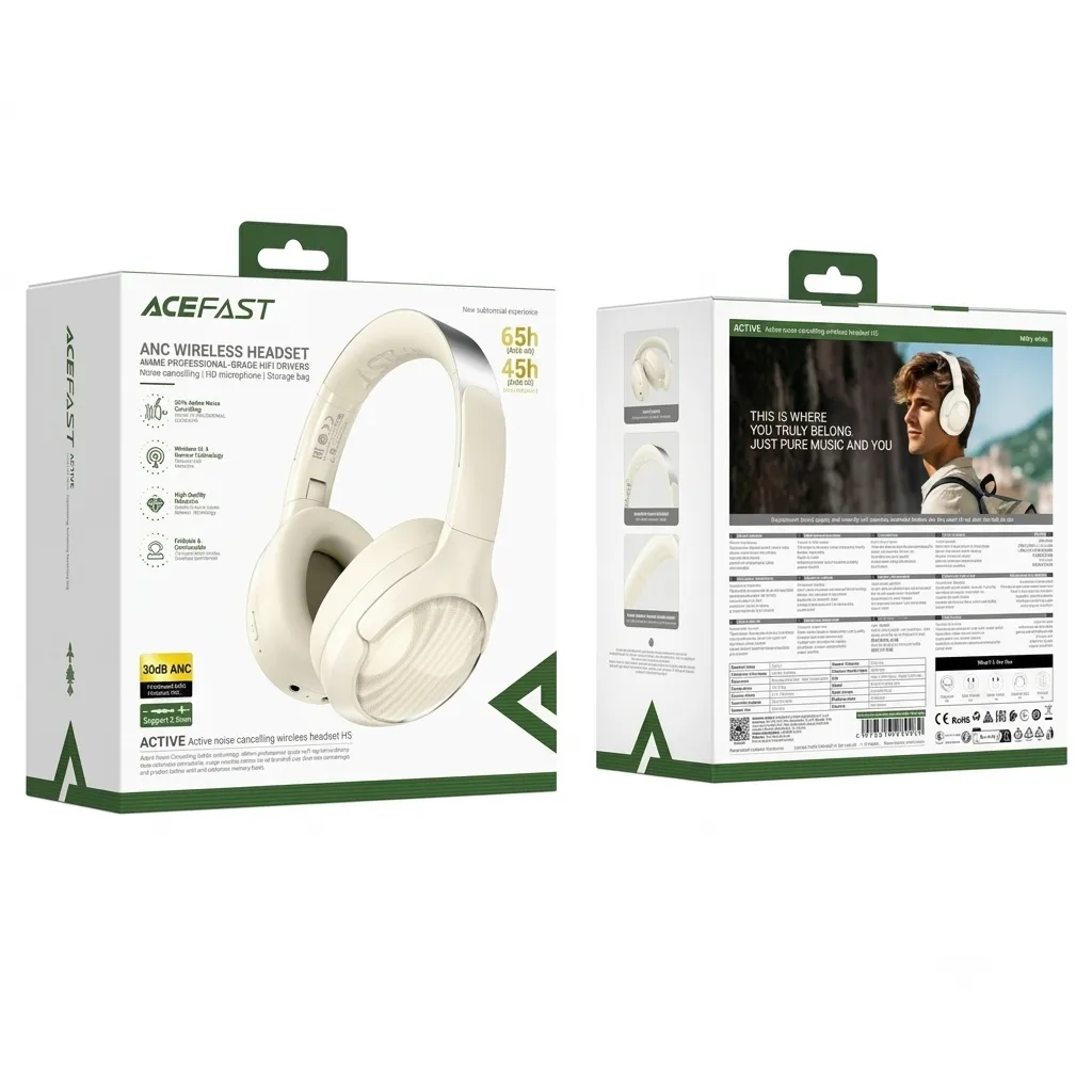 ACEFAST ANC Wireless Headset H5 (white)