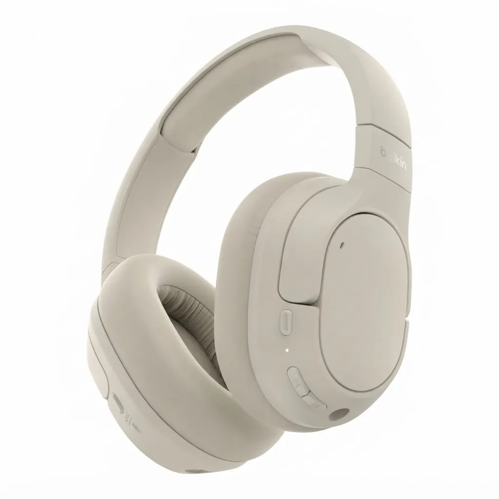 Belkin Soundform Isolate Noise Cancelling Over-Ear Headphones (white)
