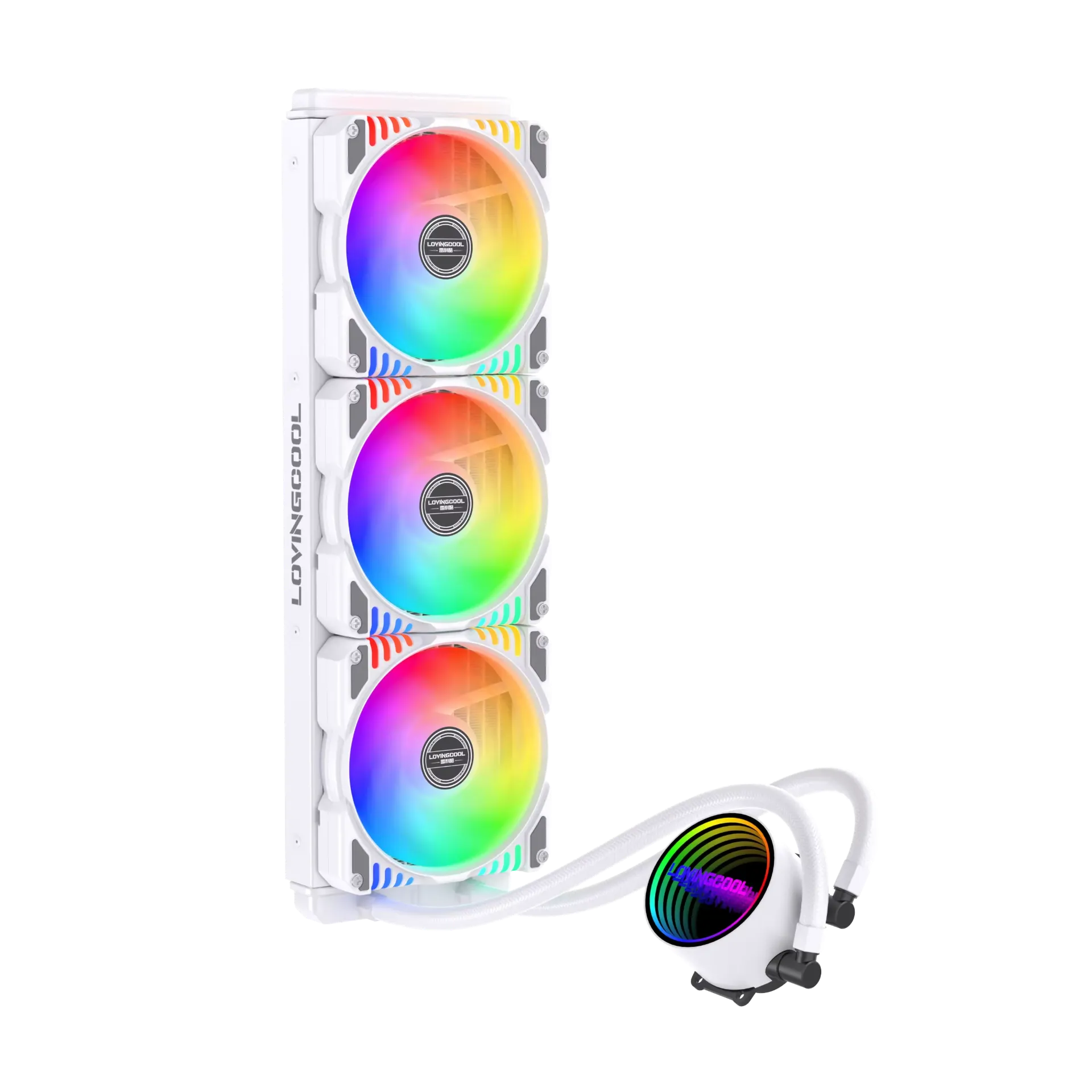 LOVINGCOOL LC-360-D 360mm RGB AIO Liquid Cooler (white)