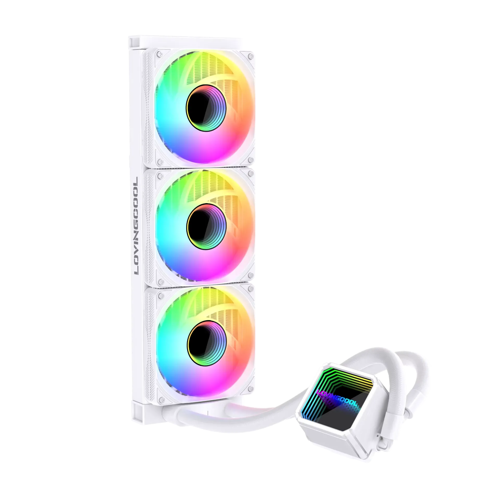 LOVINGCOOL LC-360-K 360mm RGB AIO Liquid Cooler (white)