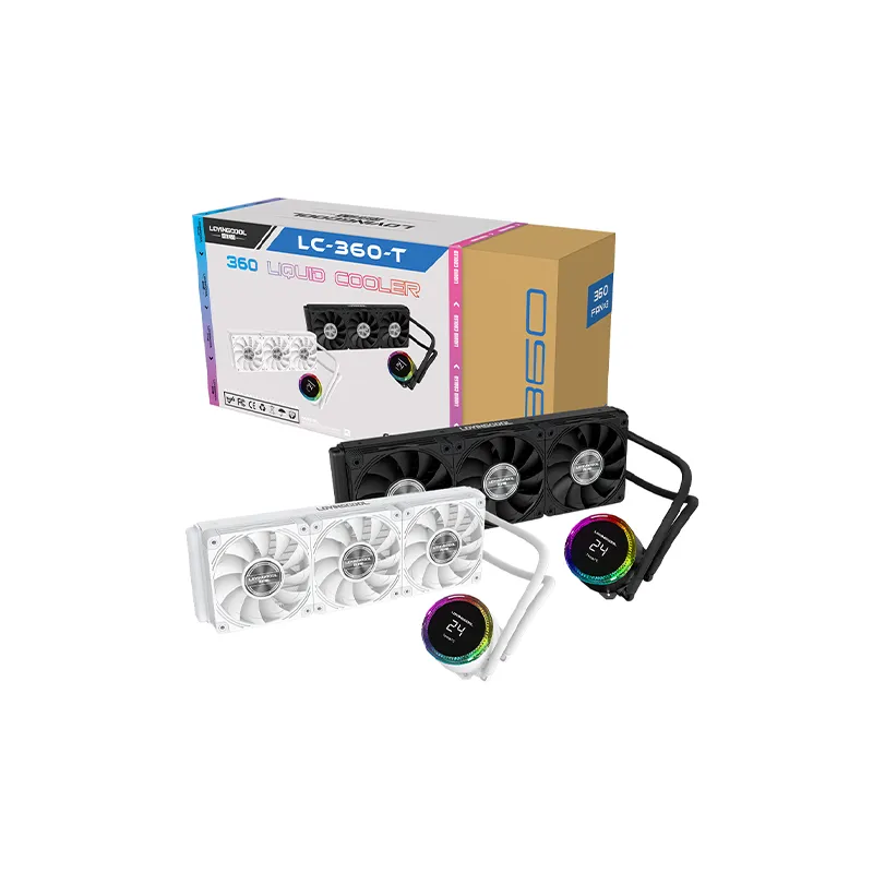LOVINGCOOL LC-360-T 360mm RGB AIO Liquid Cooler BLACK  & WHITE