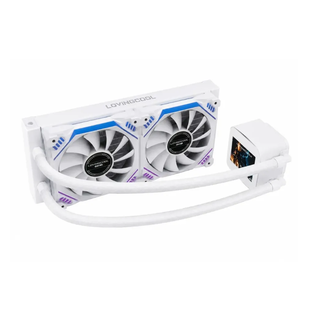 LOVINGCOOLLOV LC-240X- 240mm RGB AIO Liquid Cooler (white)