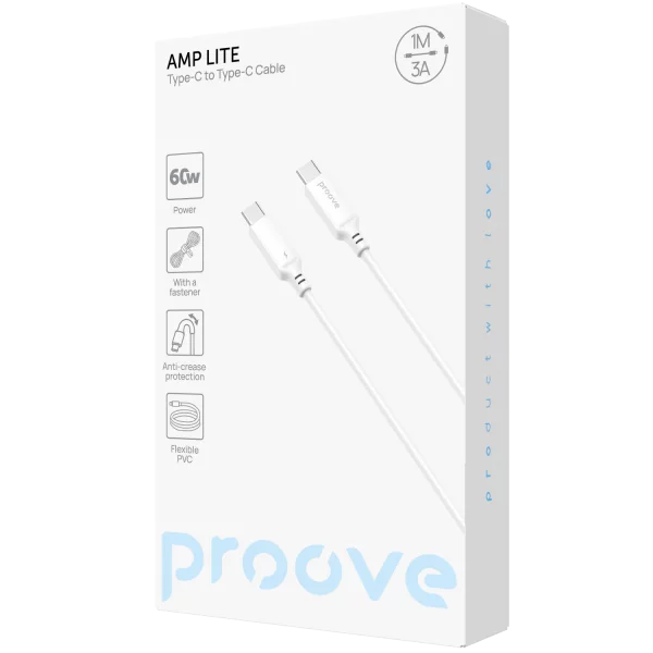 Proove Cable AMP Lite Type-C to Type-C 60W (1m)