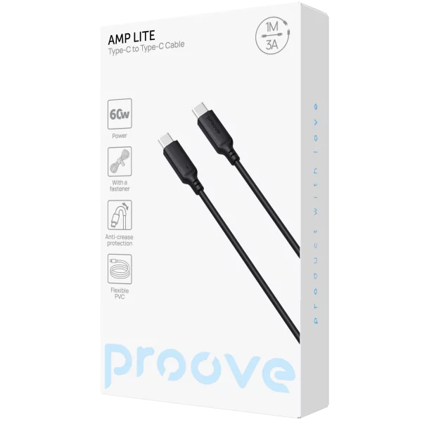 Proove Cable AMP Lite Type-C to Type-C 60W (1m)