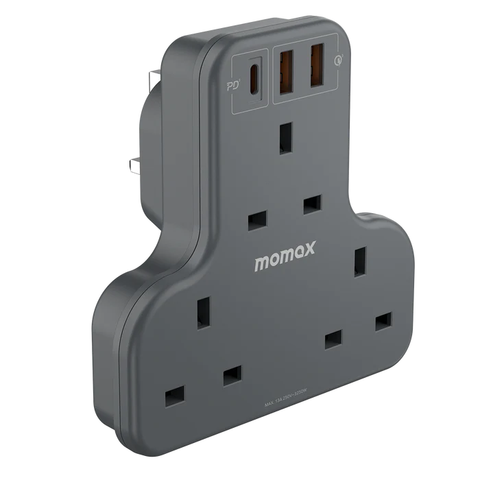 MOMAX ONEPLUG 3 OUTLET T-SHAPED EXTENSION