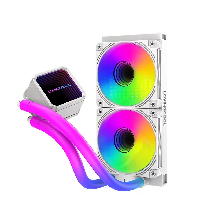 LOVINGCOOL LC-240-I- 240mm RGB AIO Liquid Cooler (white)