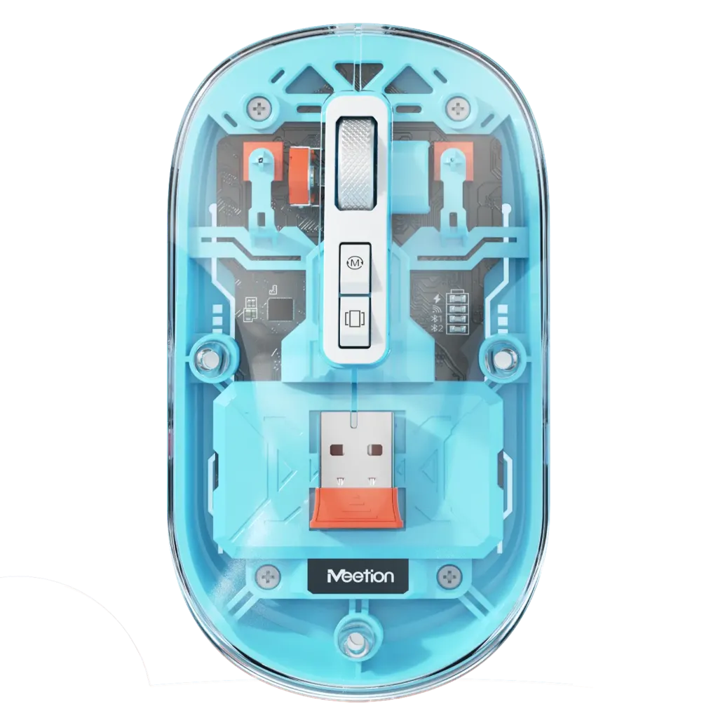 Meetion Wireless Dual Mode Transparent Mouse - BTM005 Bluetooth