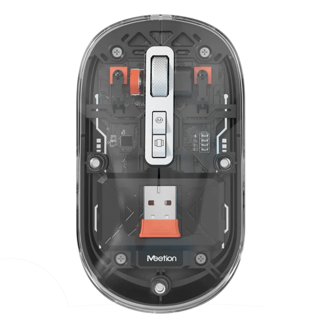 Meetion Wireless Dual Mode Transparent Mouse - BTM005 Bluetooth