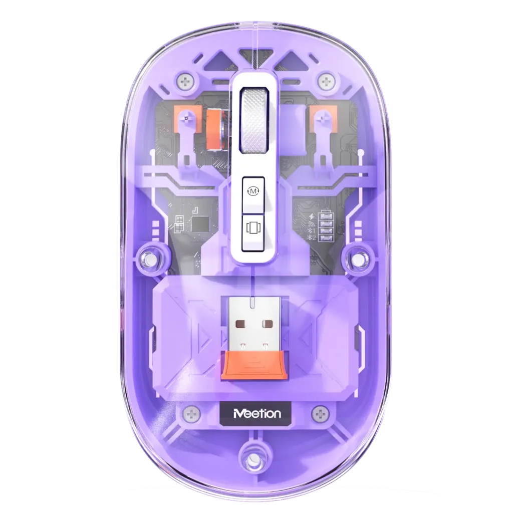 Meetion Wireless Dual Mode Transparent Mouse - BTM005 Bluetooth