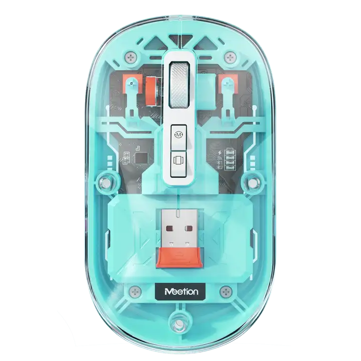 Meetion Wireless Dual Mode Transparent Mouse - BTM005 Bluetooth
