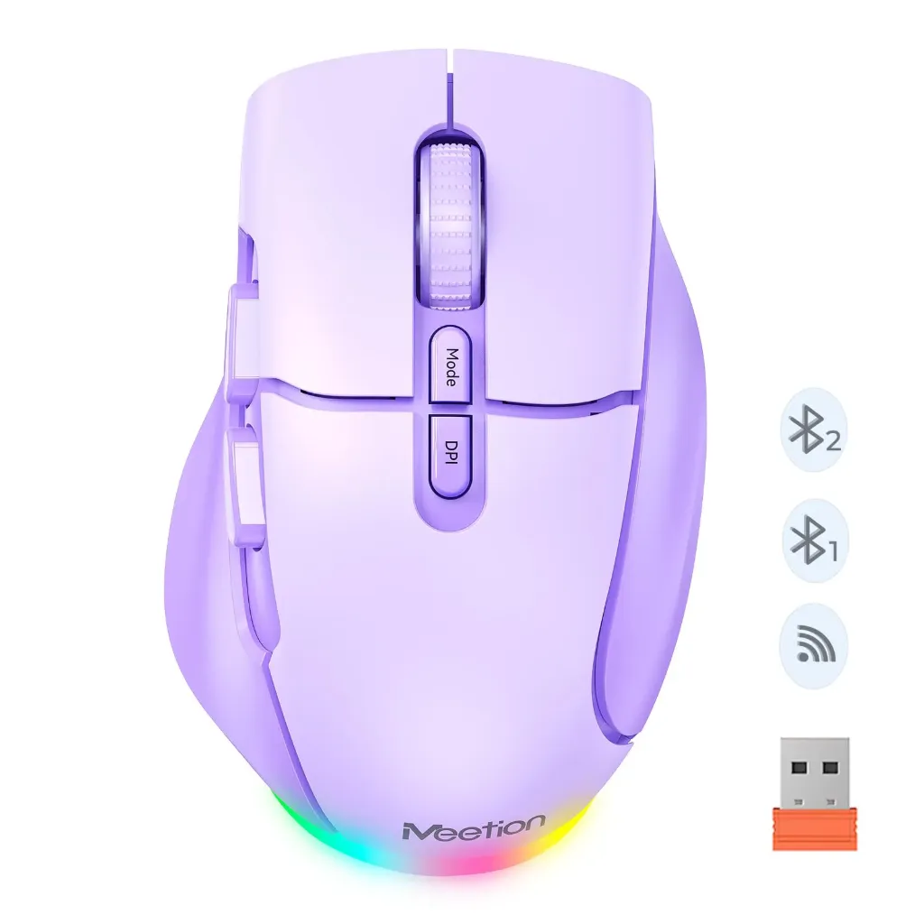 Meetion BTM001 Rechargeable Multi-color Ergonomic Mouse