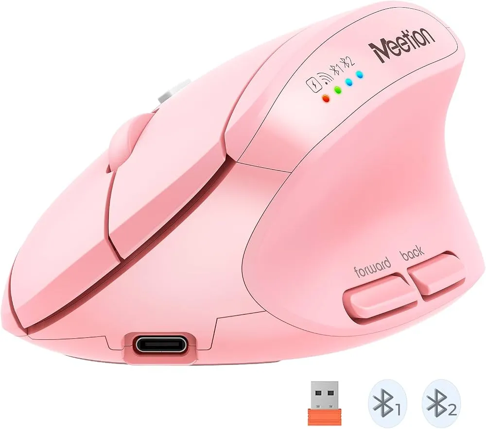Meetion BTM008 Mouse  New Dual Mode Type-C Rechargeable