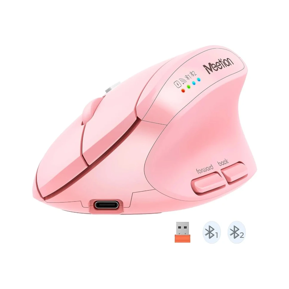Meetion BTM008 Mouse  New Dual Mode Type-C Rechargeable